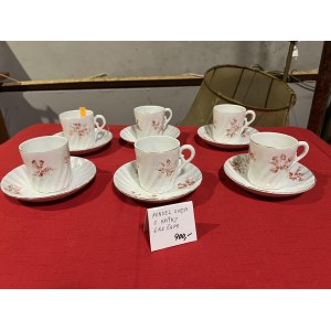 Porcelánová sada s kvítky 6ks šapo