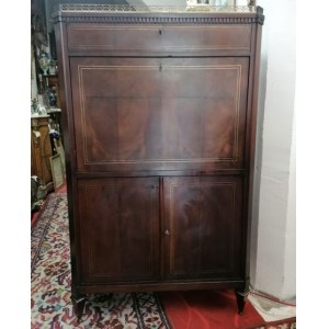 Starožitný mahagonový sekretář Abattant - cca 1800