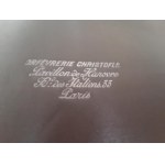Christofle, St. souprava postříbřená alpaka v originální etuji Christofle