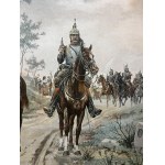Jazet, Obraz P. Jazet - rytina, vojenské uniformy francouzské armády