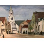 Simon M., St. obraz, olej na plátně, signováno Simon M., 20. stol