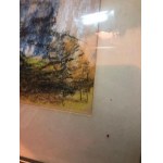 Obraz s kyticí, pastel, signováno