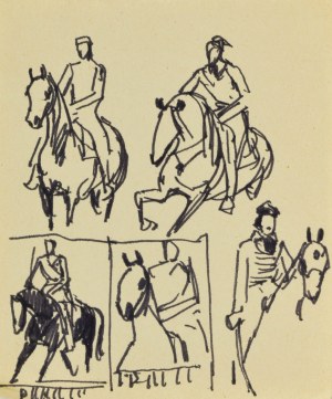 Ludwik MACIĄG (1920-2007), Mężczyźni na koniach
