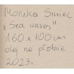 Monika Siwiec (geb. 1995, Lubliniec), Meereswellen, Diptychon, 2023