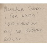 Monika Siwiec (nar. 1995, Lubliniec), Mořské vlny, diptych, 2023