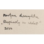 Martyna Łuszczyńska (geb. 1997, Łódź), Rhapsodie in Violett, 2023