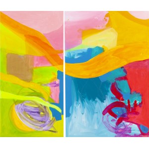 Agata Dworaczek (nar. 1987, Gliwice), Rio Limpio, diptych, 2023