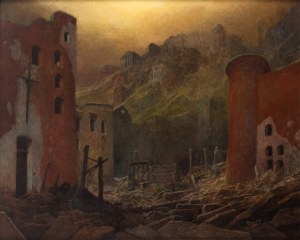 Zdzisław Beksiński (1929 Sanok - 2005 Warszawa), Bez tytułu, 1971