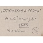 Henryk Laskowski (nar. 1951, Żary u Żaganě), Dívka s perlou, 2023
