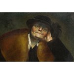 Boleslav Cybis (1895 Massandra Farm na Krymu - 1957 Trenton (New Jersey, USA)), Portrét ženy v klobouku, asi 1930