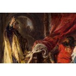 Jan Matejko (1838 Kraków - 1893 Kraków), Der heilige Stanislaus bestraft Boleslaus den Kühnen, 1877