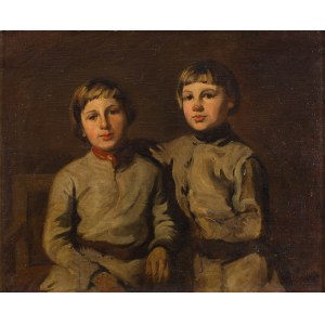Piotr Michałowski (1800 Kraków - 1855 Krzyżtoporzyce near Kraków), Portrait of Józef and Roman Michałowski, nephews of the artist, ca. 1850