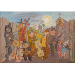 Andrzej Pronaszko (1888 Derebczyn - 1961 Warsaw), Concert of popular music, 1951