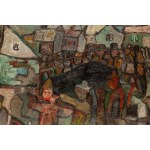 Leopold Levitsky (1906 Burdiakowce near Ternopil - 1973 Lviv), Funeral of a Worker, 1932