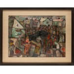 Leopold Levitsky (1906 Burdiakowce near Ternopil - 1973 Lviv), Funeral of a Worker, 1932