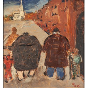 Alfred Lenica (1899 Pabianice - 1977 Warsaw), Terrible townsfolk, 1935