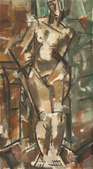 Stanisław Grabowski (1901 Libawa, Estonia - 1957 Chartres, Francja), Akt kubistyczny (