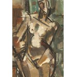 Stanislaw Grabowski (1901 Libava, Estonia - 1957 Chartres, France), Cubist nude (Nude), 1927