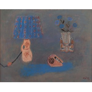 Henryk Hayden (1883 Warszawa - 1970 Paryż), Martwa natura z lampą (Nature morte à la lampe), 1963