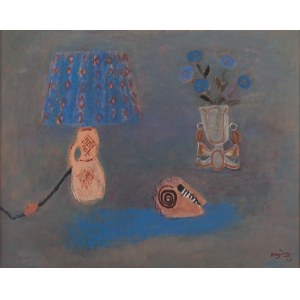 Henryk Hayden (1883 Warsaw - 1970 Paris), Still Life with a Lamp (Nature morte à la lampe), 1963
