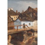 Mieczysław Olej (1898 Łodź - 1978 New York), Landschaft von Kazimierz Dolny an der Weichsel, 1929