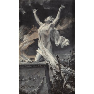 Jan Styka (1858 Lemberg - 1925 Rom), Opferung für die Götter, 1892