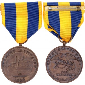 United States Spanish Campaign Navy Service Medal Type II 1913