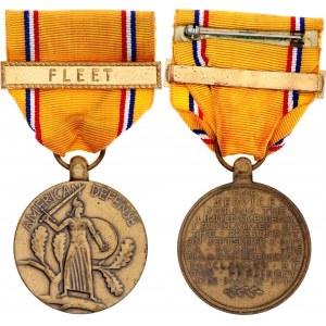 United States American Defence Service Medal with Fleet Clasp 1941