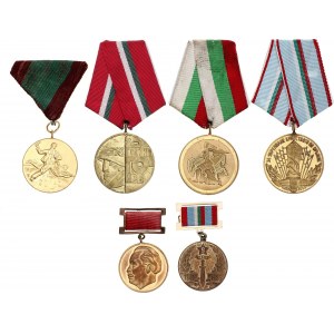 Bulgaria Lot of 6 Medals 20 - th Century