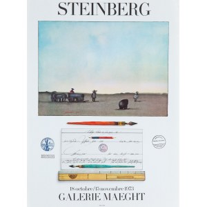 proj. Saul STEINBERG (1914-1999), Steinberg, LETTER AND FAR WEST, Galerie Maeght, 1973