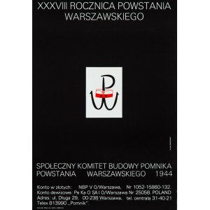 proj. Julian ŻEBROWSKI (1915-2002), XXXVIII Rocznica Powstania Warszawskiego, 1982