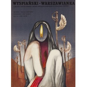 proj. Jerzy MOSKAL (1930-2016), Wyspiański, Warszawianka, Lubuski Teatr imienia Leona Kruczkowskiego w Zielonej Górze, 1977