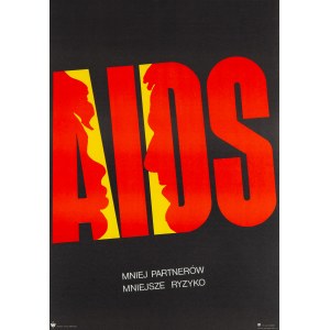 proj. Waldemar ŚWIERZY (1931-2013), AIDS, Mniej partnerów mniejsze ryzyko, Nakładem Instytutu Wenerologii, 1988