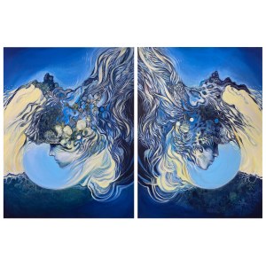 Anita Zofia Siuda ( 1974 ), Paralelní světy, diptych, 2018