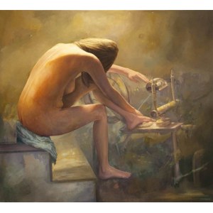 Katarzyna Jaśnikowska ( 1985), zo série Dievča s cievkou II, 2012