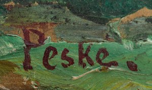 Jean (Jan Mirosław Peszke) Peske (1870 Gołta, Ukraina - 1949 Le Mans, Francja), Pejzaż letni z Bois-le-Roi (