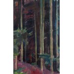 Wojciech Weiss (1875 Leorda, Rumänien - 1950 Krakau), Innenansicht eines Waldes, 1908