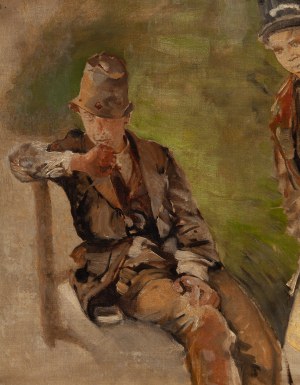 Jacek Malczewski (1854 Radom - 1929 Kraków), Studium dwóch chłopców, 1890