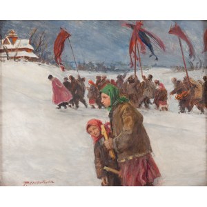 Teodor Axentowicz (1859 Brasov - 1938 Krakau), Das Fest des Jordan, nach 1900