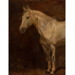 Juliusz Kossak (1824 Nowy Wiśnicz - 1899 Kraków), Studium siwego konia, około 1850-70