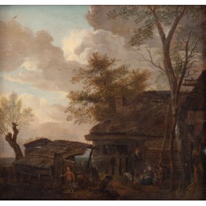 Salomon Rombouts (1655 Haarlem - 1702), Landschaft mit Landhaus