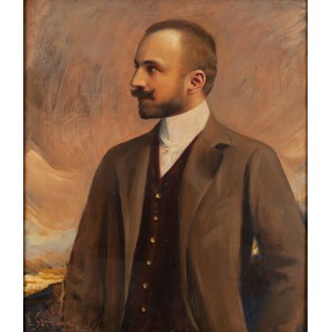 Bolesław Szańkowski (1873 Warsaw - 1953 Fischbach), Portrait of an Aristocrat