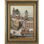 Wladyslaw Chmielinski (1911 Warsaw - 1979 Warsaw), View of Warsaw with St. Anne's Church