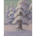 Wiktor Korecki (1890 Kamieniec Podolski - 1980 Milanówek bei Warschau), Wald unter den Schneewehen