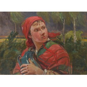 Wincenty Wodzinowski (1866 Igołomia k. Miechów - 1940 Kraków), Girl with a Jug