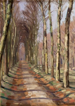 Bazyli Poustochkine (1893 Moskwa - 1973 Neuilly sur Seine), Aleja wśród drzew