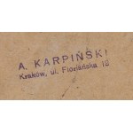 Alfons Karpiński (1875 Rozwadów k. Tarnobrzegu - 1961 Kraków), Kwiaty w wazonie