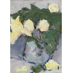 Włodzimierz Terlikowski (1873 Poraj near Łódź - 1951 Paris), Yellow roses in a vase, 1919