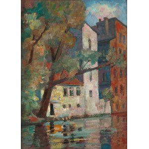 Zdzisław Przebindowski (1902 Kraków - 1986 ), Stadtlandschaft