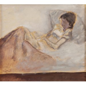 Leopold Gottlieb (1879 Drohobych - 1934 Paris), Reading, ca. 1927-29